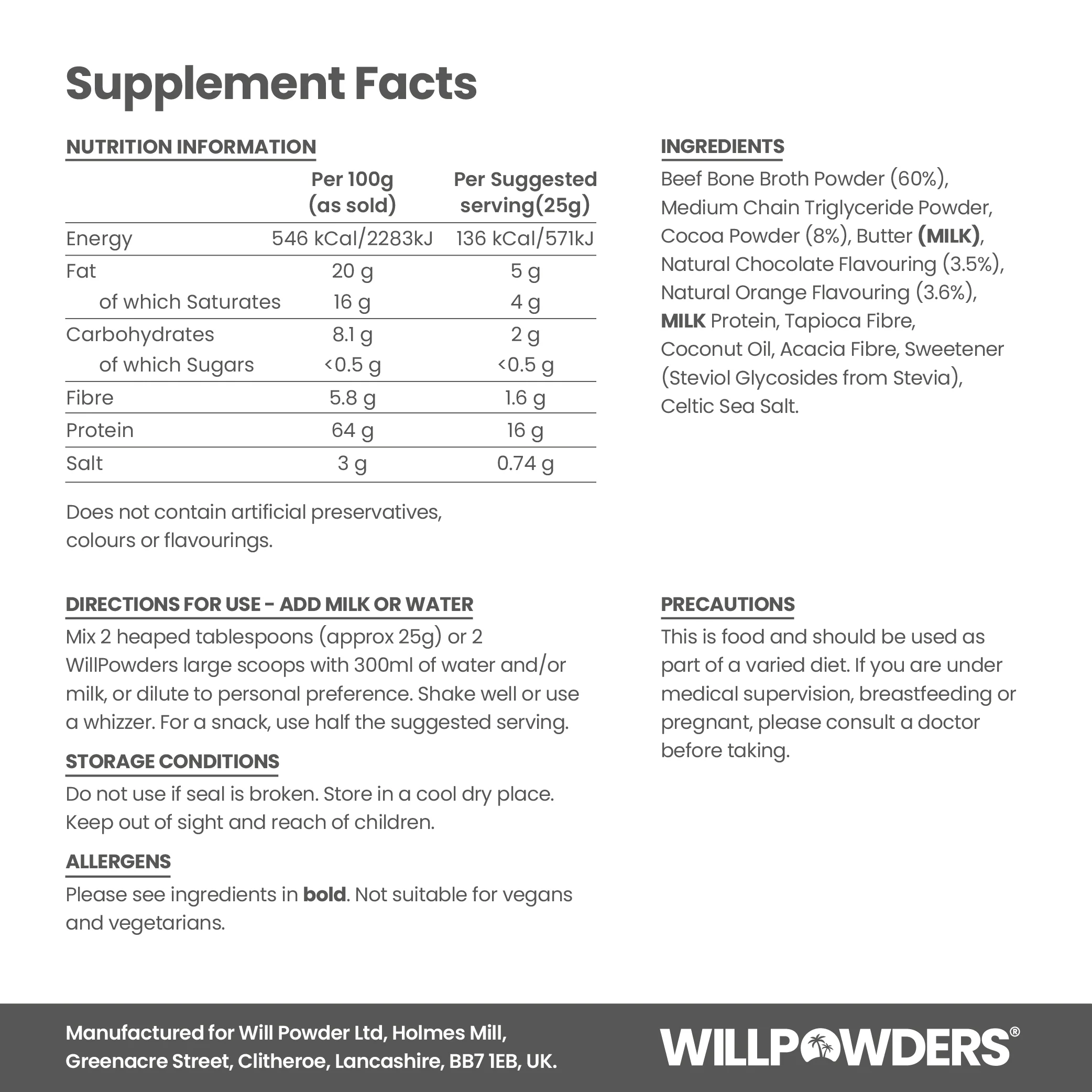 Chocolate Orange Keto Protein Powder - Image 7
