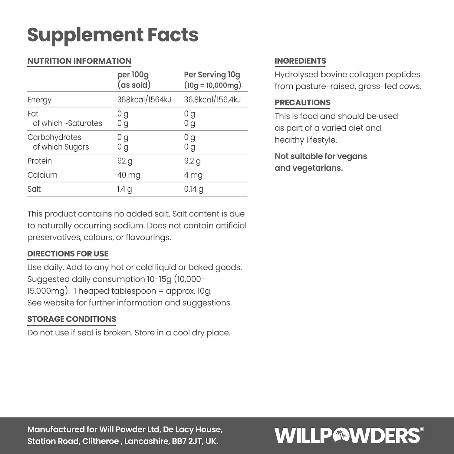 Bovine Collagen Peptides Powder - Image 9