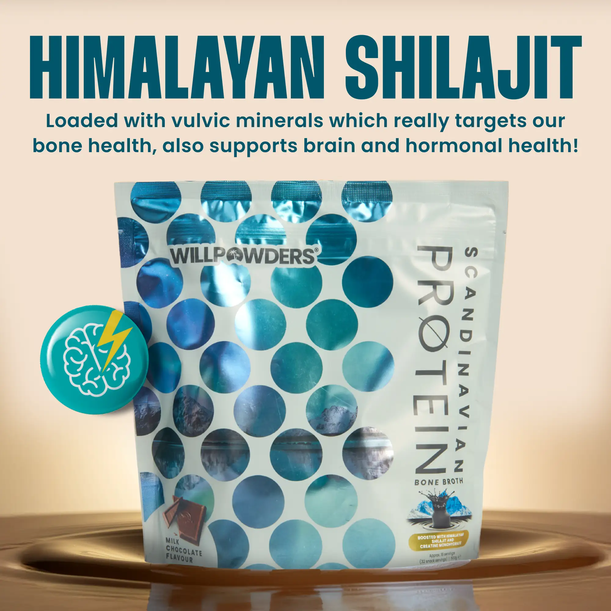 Milk Chocolate Protein Powder with Shilajit and Monocreatine - Image 4