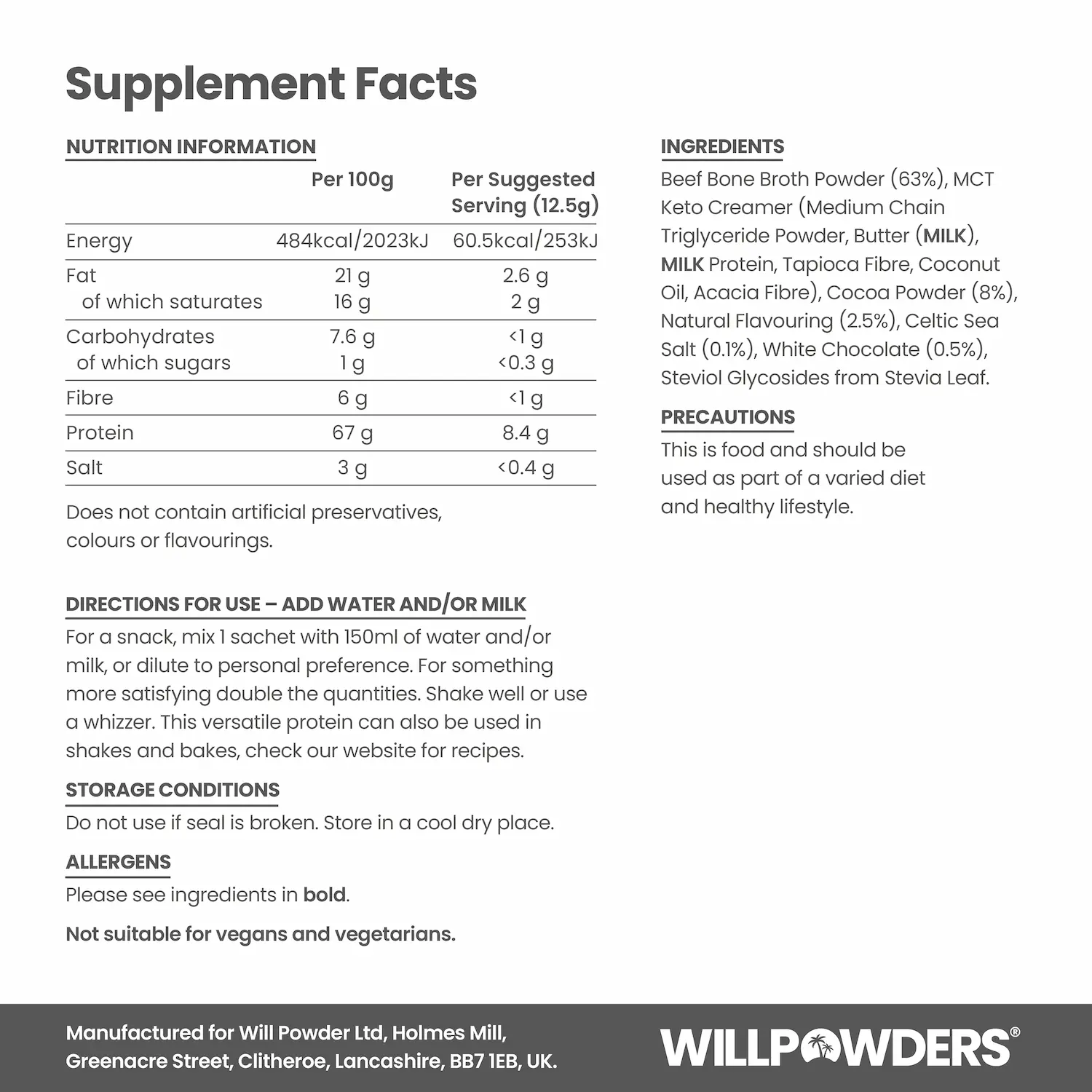 Milk Chocolate Protein Powder Travel Sachets - Image 5