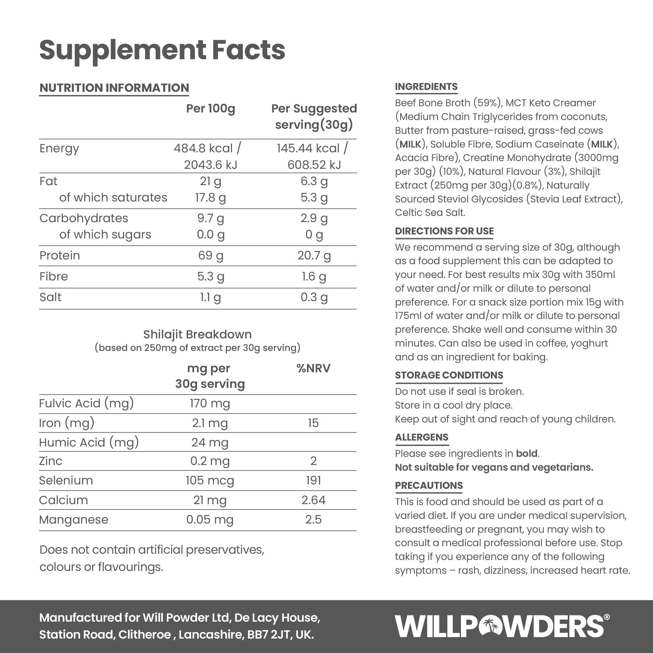 Vanilla Protein Powder with Shilajit and Monocreatine - Image 9