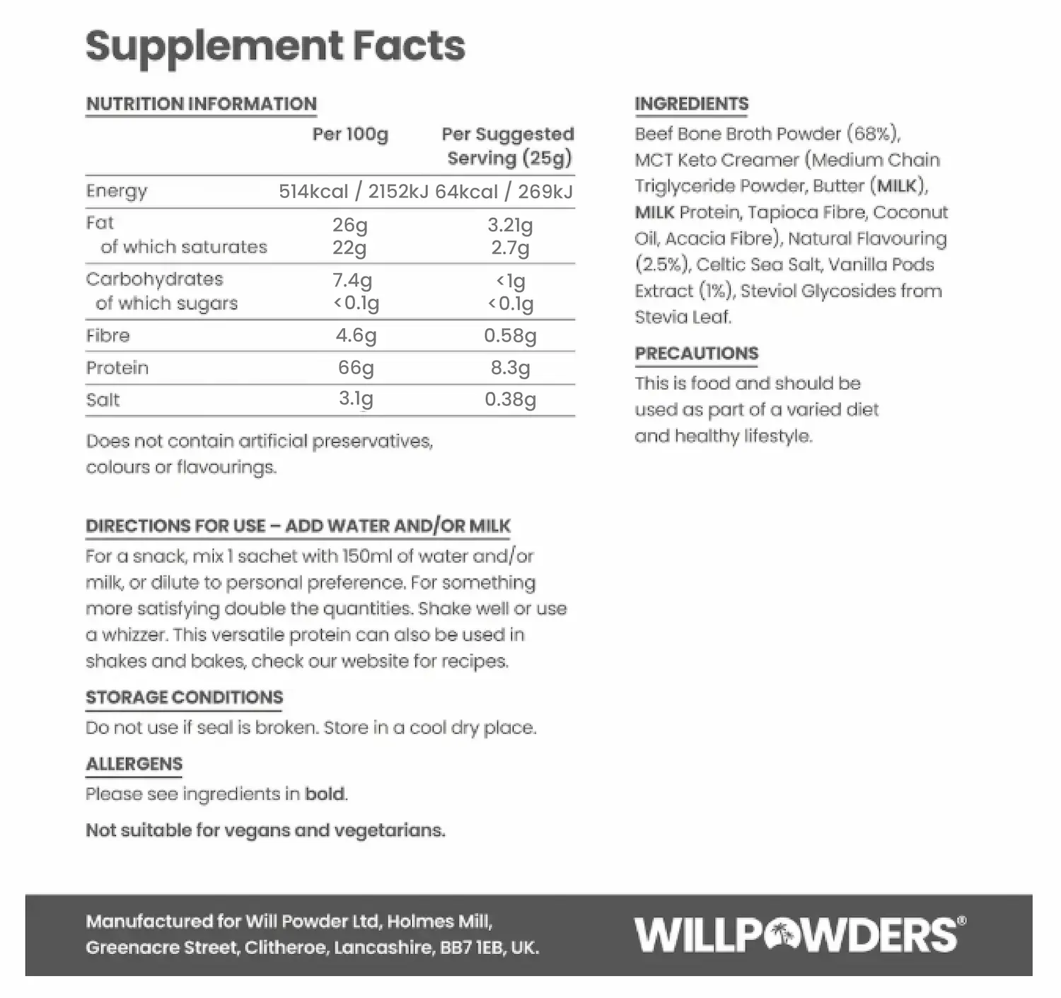 Vanilla Keto Protein Powder Travel Sachets - Image 5